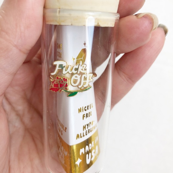 Yellow Owl Workshop Fuck Off Rose Ring - Picture 3 of 5